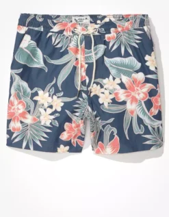 AE 5.5" Floral Swim Trunk -Aerie Fashion Shop 0133 7341 441 f
