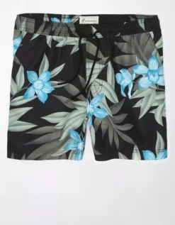 AE 5.5" Tropical Swim Trunk -Aerie Fashion Shop 0133 7442 001 f