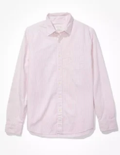 AE Everyday Striped Oxford Button-Up Shirt 5 AE Everyday Striped Oxford Button-Up Shirt -Aerie Fashion Shop 0153 6012 682 f