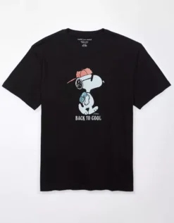 AE Super Soft Snoopy Graphic T-Shirt -Aerie Fashion Shop 0160 1803 001 f