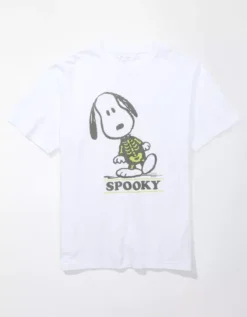 AE Super Soft Snoopy Halloween Graphic T-Shirt -Aerie Fashion Shop 0160 1803 100 f