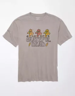 AE Super Soft Halloween Grateful Dead Graphic T-Shirt -Aerie Fashion Shop 0185 3241 020 f