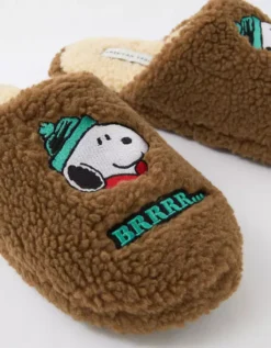 AE Snoopy Fleece Slipper -Aerie Fashion Shop 0213 7523 261 d1