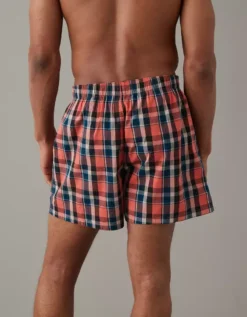 AEO Plaid Flannel Boxer Short -Aerie Fashion Shop 0220 0001 199 ob