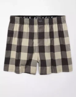 AEO Plaid Stretch Boxer Short -Aerie Fashion Shop 0220 0051 008 f