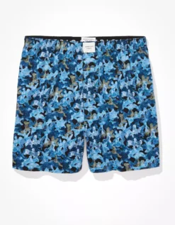 AEO Blue Camo Stretch Boxer Short -Aerie Fashion Shop 0220 3270 400 f