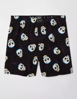 AEO Lightning Skeleton Stretch Boxer Short -Aerie Fashion Shop 0220 3460 001 f