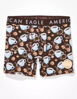 AEO Coffee Scratch + Sniff 6" Classic Boxer Brief -Aerie Fashion Shop 0235 3425 200 f