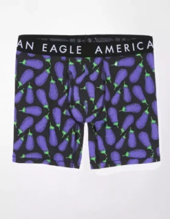 AEO Eggplants 6" Classic Boxer Brief -Aerie Fashion Shop 0235 3651 001 f