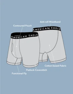 AEO 6" Classic Boxer Brief 5-Pack -Aerie Fashion Shop 0235 3846 900 d3
