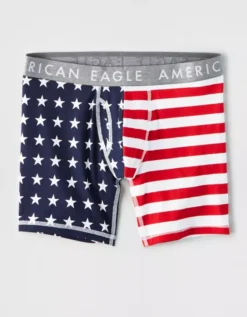 AEO Stars + Stripes 6" Boxer Brief -Aerie Fashion Shop 0235 8659 400 f