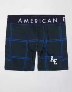 AEO Plaid 6" Flex Boxer Brief -Aerie Fashion Shop 0236 0007 410 f