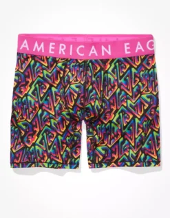 AEO Rainbow Maze 6" Flex Boxer Brief -Aerie Fashion Shop 0236 3254 610 f