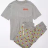 AE Grinch Fleece PJ Set