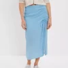 AE Floral Slip Midi Skirt