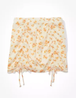 AE Silky Floral Mini Skirt -Aerie Fashion Shop 0312 4605 800 f