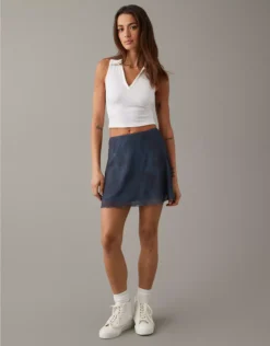 AE High-Waisted Mesh Mini Skirt