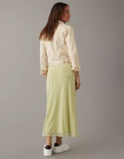 AE Mini Mesh High-Waisted Midi Skirt 5 AE Mini Mesh High-Waisted Midi Skirt -Aerie Fashion Shop 0313 4700 300 ob