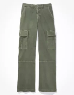 AE Stretch Curvy High-Waisted Baggy Wide-Leg Cargo Pant -Aerie Fashion Shop 0323 5039 309 f