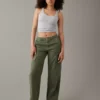 AE Stretch Curvy High-Waisted Baggy Wide-Leg Cargo Pant