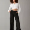AE Dreamy Drape Stretch Curvy Super High-Waisted Baggy Wide-Leg Corduroy Pant