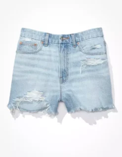 AE Strigid Denim Curvy Highest Waist '90s Boyfriend Short -Aerie Fashion Shop 0331 7341 915 f