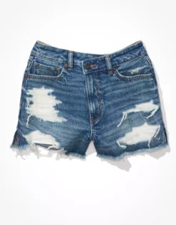 AE Strigid Denim Mom Short -Aerie Fashion Shop 0338 7366 471 f
