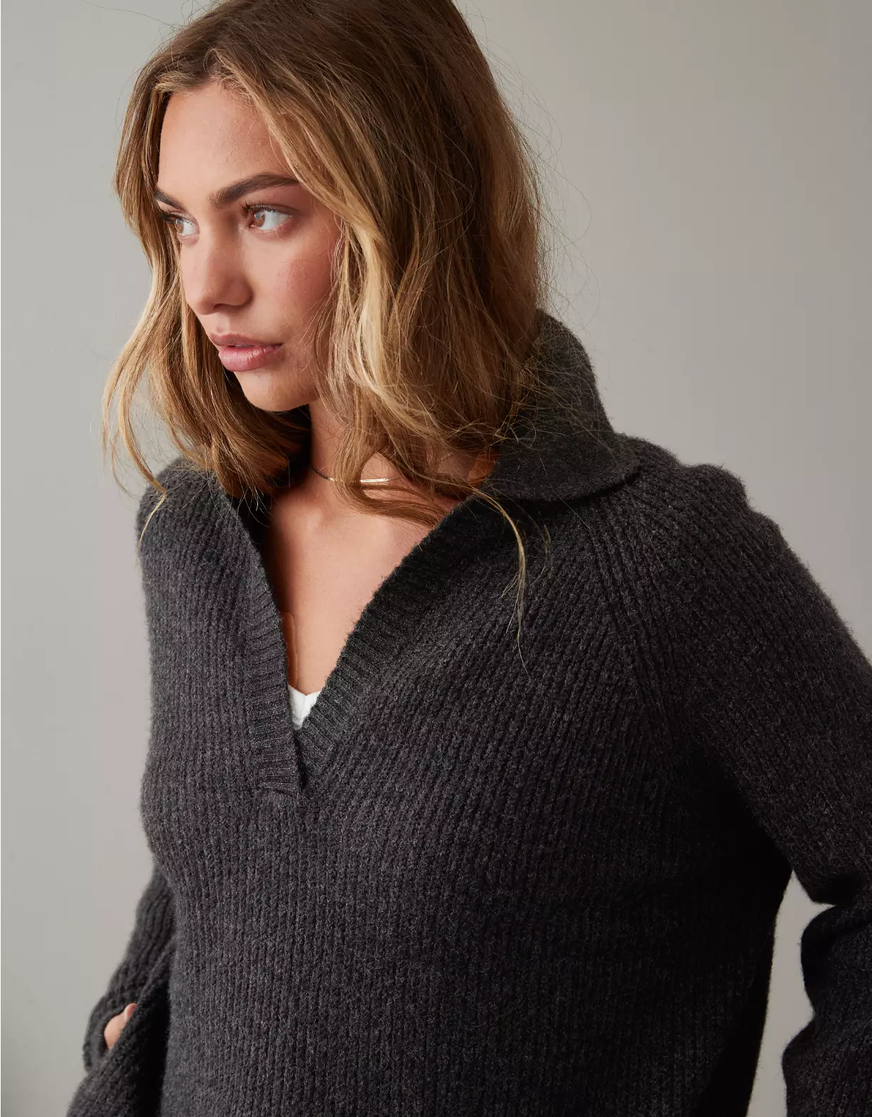AE Oversized Collared Sweater 1 AE Oversized Collared Sweater