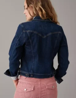 AE Super Shrunken Denim Jacket 5 AE Super Shrunken Denim Jacket -Aerie Fashion Shop 0383 3388 896 ob