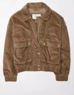 AE Corduroy Bomber Jacket -Aerie Fashion Shop 0383 3401 200 f