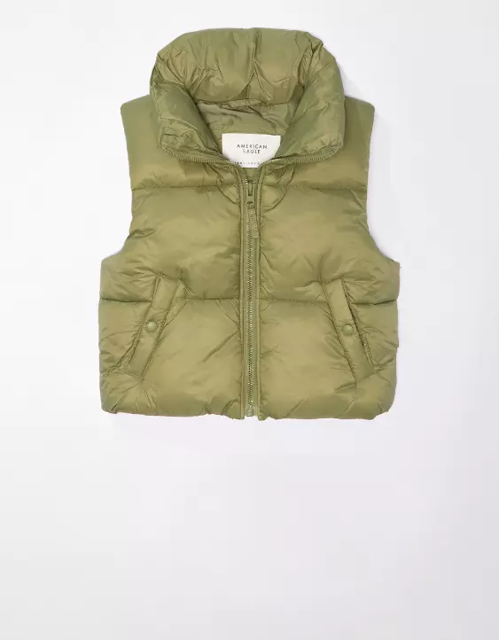 AE Cropped Puffer Vest 3 AE Cropped Puffer Vest - Image 3