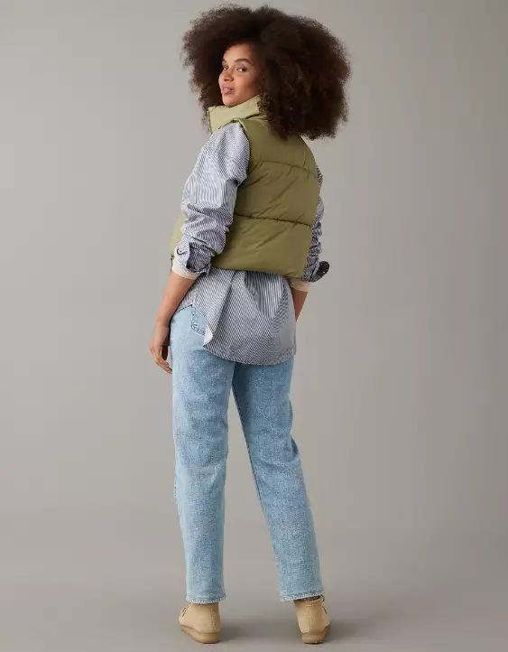 AE Cropped Puffer Vest 2 AE Cropped Puffer Vest - Image 2