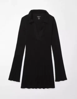 AE Collared Knit Mini Dress -Aerie Fashion Shop 0395 7368 073 f