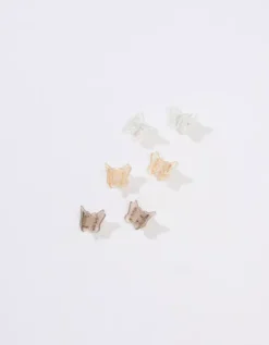 AEO Butterfly Mini Hair Clip 6-Pack -Aerie Fashion Shop 0421 6666 900 f