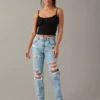 AE Strigid Ripped Mom Jean