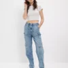 AE Dreamy Drape Highest Waist Baggy Straight Jean