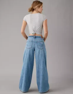 AE Dreamy Drape Super High-Waisted Baggy Ultra Wide-Leg Jean -Aerie Fashion Shop 0437 4579 922 ob