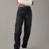 AE Super High-Waisted Baggy Straight Cargo Jean