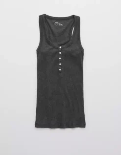 Aerie No BS Henley Tank Top -Aerie Fashion Shop 0441 2775 005 f