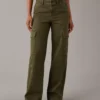 AE Dreamy Drape Stretch Cargo Super High-Waisted Baggy Wide-Leg Pant