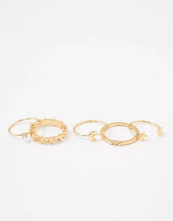 AE Celestial Ring 5-Pack -Aerie Fashion Shop 0481 7003 709 b