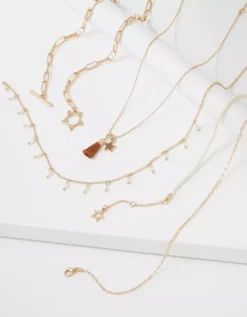 AEO Star Necklace 5-Pack 4 AEO Star Necklace 5-Pack -Aerie Fashion Shop 0482 6358 709 b