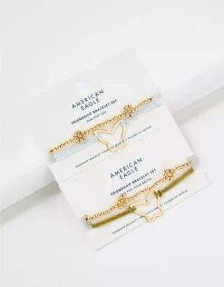 AE Butterfly Friendship Bracelet 4-Pack -Aerie Fashion Shop 0483 7311 900 b