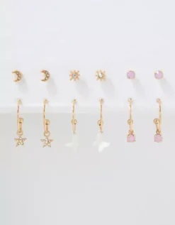 AE Crystal Butterfly Earrings 18-Pack -Aerie Fashion Shop 0484 6824 700 b