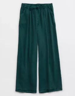 Aerie High Waisted Twill Wide Leg Pant -Aerie Fashion Shop 0493 8228 788 f