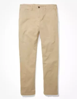 AE Flex Athletic Straight Lived-In Khaki Pant -Aerie Fashion Shop 0523 4709 281 f