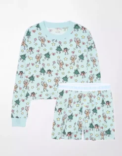 AE Festive Plush PJ Set -Aerie Fashion Shop 0575 2958 400 f
