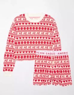 AE Fair Isle Plush PJ Set -Aerie Fashion Shop 0575 2963 600 f