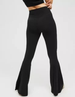 OFFLINE By Aerie Real Me High Waisted Crossover Rib Super Flare Legging -Aerie Fashion Shop 0704 5567 073 ob