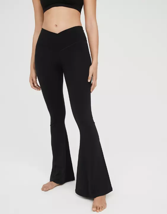 OFFLINE By Aerie Real Me High Waisted Crossover Super Flare Legging 2 OFFLINE By Aerie Real Me High Waisted Crossover Super Flare Legging - Image 2